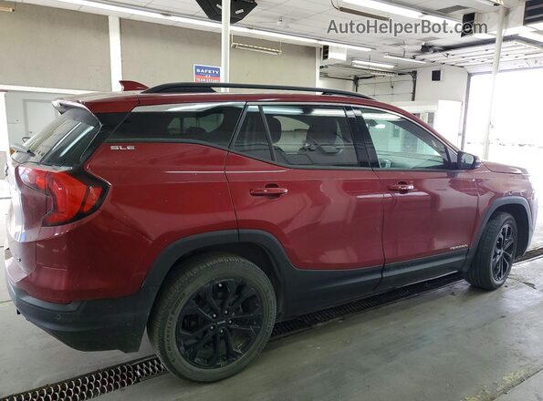 3GKALUEU0JL195296 2018 GMC TERRAIN Red Tył prawy