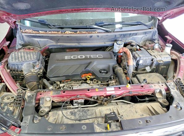3GKALUEU0JL195296 2018 GMC TERRAIN Red Widok komory silnika