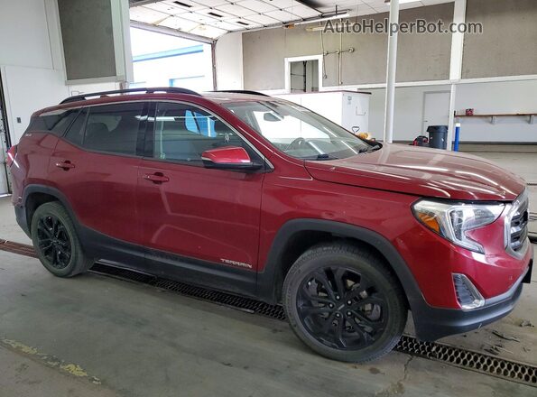 3GKALUEU0JL195296 2018 GMC TERRAIN Red Przód prawy