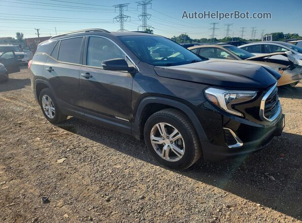 3GKALUEU2JL217203 2018 GMC TERRAIN Black Передня права чверть