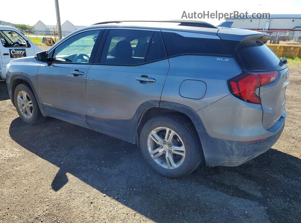 3GKALUEU5JL182415 2018 GMC TERRAIN Gray Trasero izquierdo