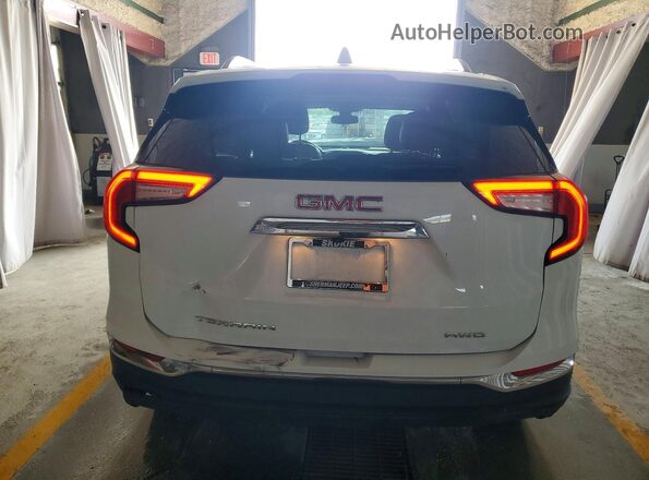 3GKALVEG0PL257451 2023 GMC TERRAIN White Vista trasera
