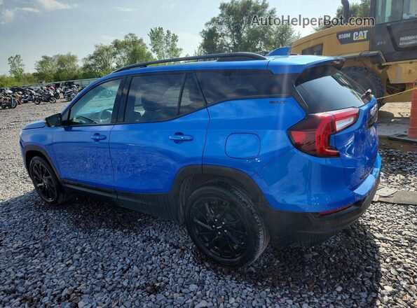 3GKALVEG4RL131516 2024 GMC TERRAIN Синий Задняя левая четверть