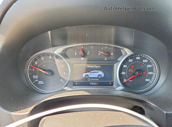 3GKALVEG8RL198250 2024 GMC TERRAIN White Instrument cluster view