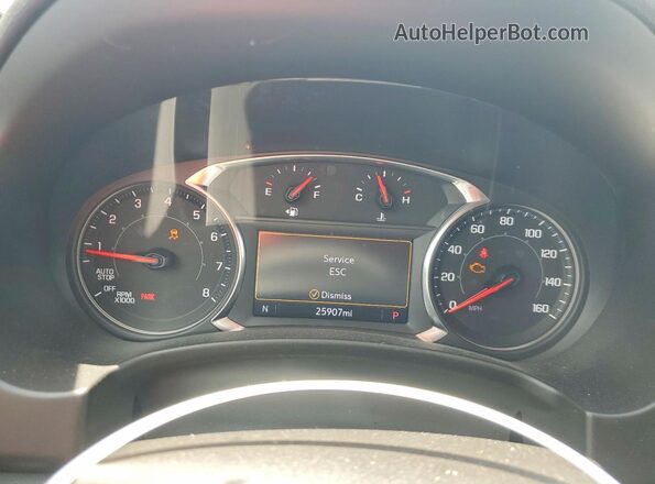 3GKALVEG8RL241839 2024 GMC TERRAIN White Instrument cluster view