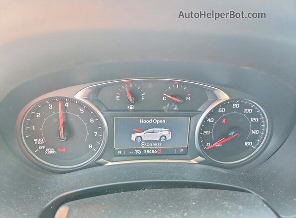 3GKALVEGXRL287575 2024 GMC TERRAIN White Вид щитка приладів
