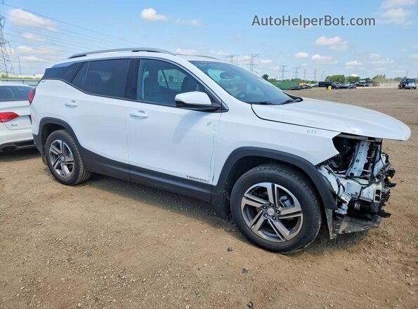 3GKALVEV0ML354353 2021 GMC TERRAIN White Передня права чверть