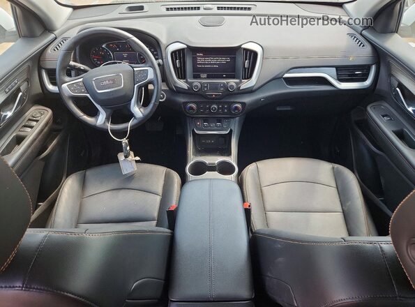 3GKALVEV0ML354353 2021 GMC TERRAIN White Вид панелі приладів