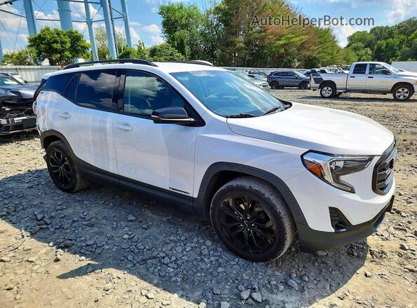 3GKALVEV0ML376773 2021 GMC TERRAIN White Delantero derecho