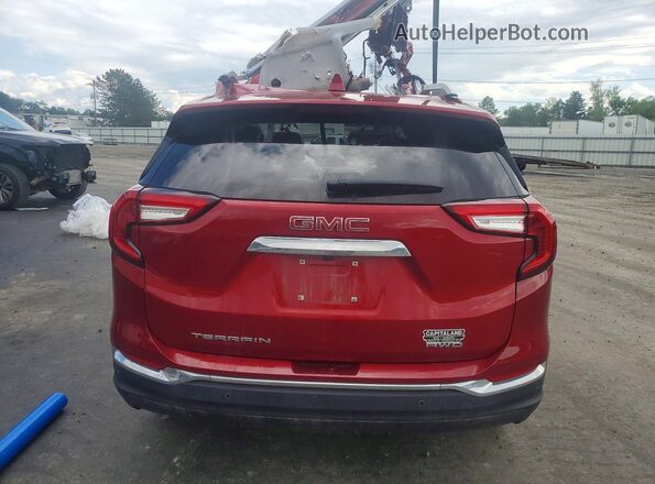 3GKALVEV0NL214109 2022 GMC TERRAIN Red Հետևի տեսք