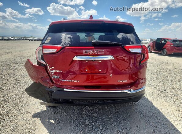 3GKALVEV1NL154177 2022 GMC TERRAIN Red Widok z tyłu