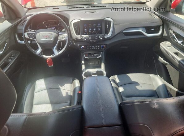 3GKALVEV1NL154177 2022 GMC TERRAIN Red Widok deski rozdzielczej