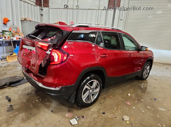 3GKALVEV3KL229361 2019 GMC TERRAIN Burgundy Trasero derecho