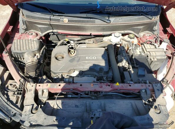 3GKALVEV3ML311593 2021 GMC TERRAIN Red Engine compartment view