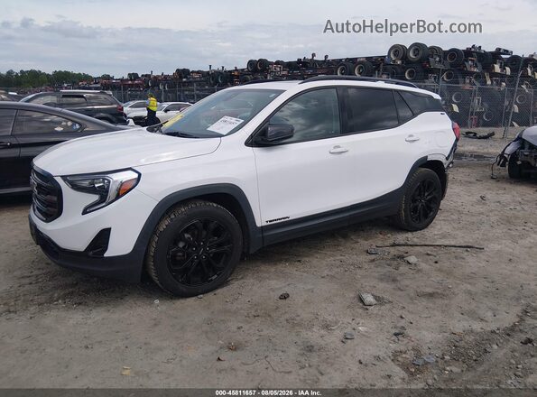 3GKALVEV3ML349843 2021 GMC TERRAIN White Vista tres cuartos delantera izquierda