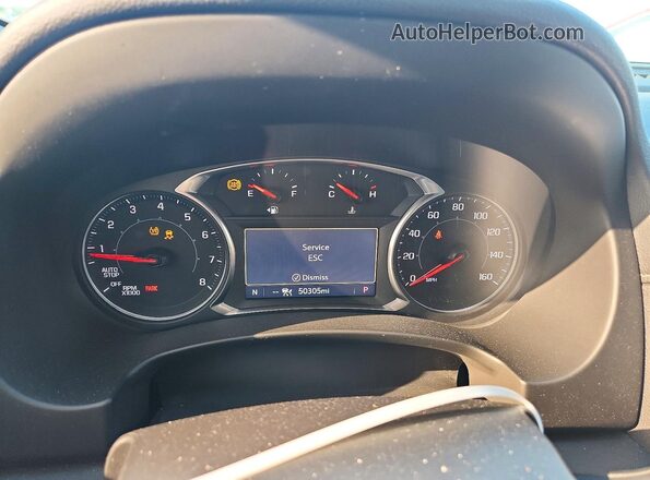3GKALVEV4NL291517 2022 GMC TERRAIN White Вид щитка приладів