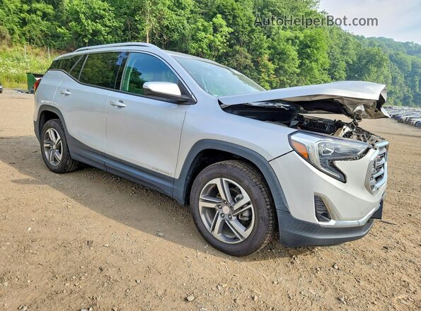 3GKALVEV5JL261565 2018 GMC TERRAIN Silver Передня права чверть