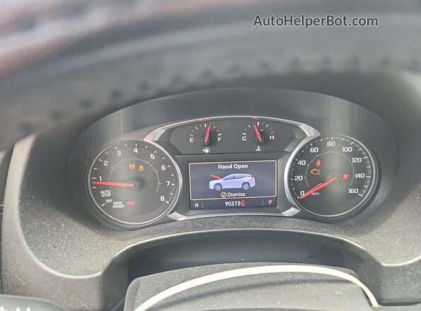 3GKALVEV6LL242803 2020 GMC TERRAIN Черный Вид щитка приборов