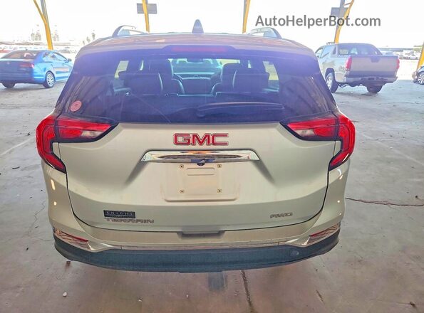 3GKALVEV6ML366815 2021 GMC TERRAIN Silver Rear view