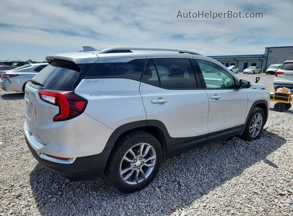 3GKALVEV7NL193503 2022 GMC TERRAIN Серебряный Задняя правая четверть