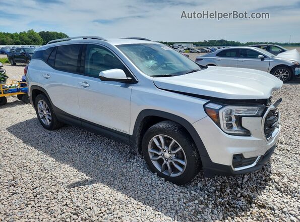 3GKALVEV7NL193503 2022 GMC TERRAIN Серебряный Передняя правая четверть
