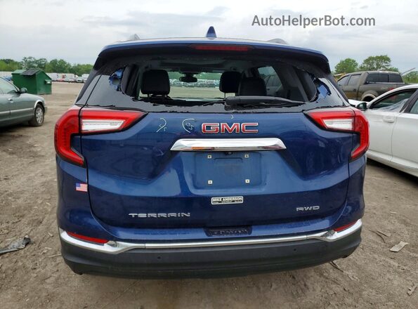 3GKALVEV8NL126604 2022 GMC TERRAIN Blue Widok z tyłu