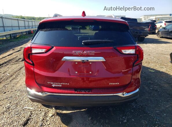 3GKALVEV8NL159280 2022 GMC TERRAIN Red Հետևի տեսք