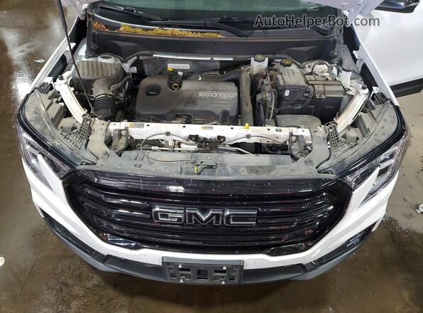 3GKALVEV9NL281310 2022 GMC TERRAIN White ძრავის განყოფილების ხედი