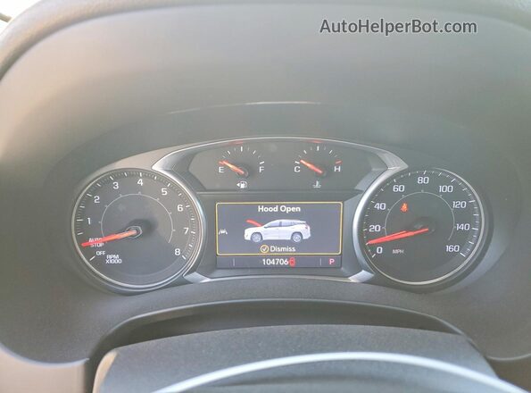 3GKALVEVXLL276632 2020 GMC TERRAIN White Widok zestawu wskaźników
