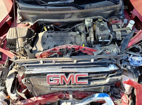 3GKALVEX2JL353668 2018 GMC TERRAIN Burgundy ძრავის განყოფილების ხედი