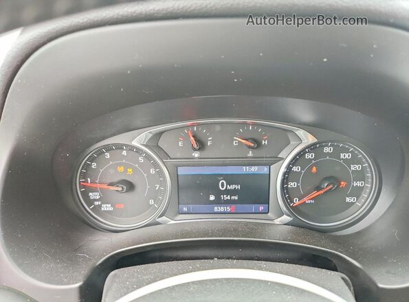 3GKALVEX5LL330954 2020 GMC TERRAIN Black Instrument cluster view