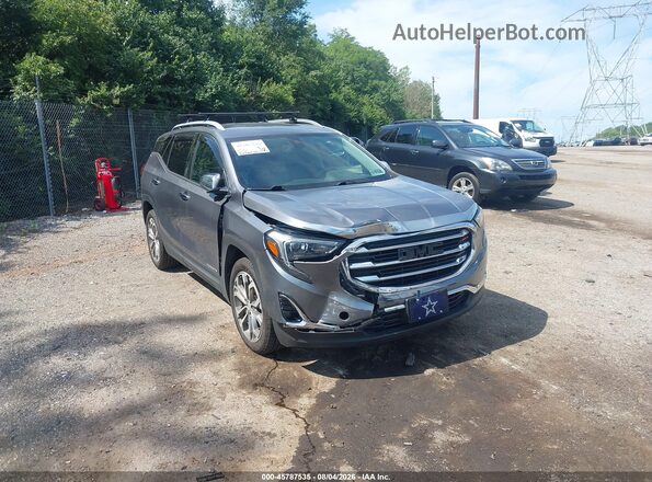 3GKALVEX8KL393271 2019 GMC TERRAIN Gray Front view