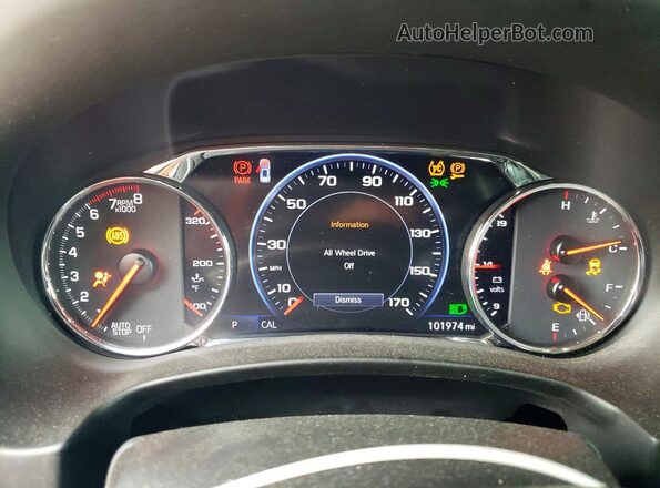 3GKALXEV1NL300783 2022 GMC TERRAIN Black ხელსაწყოთა პანელის ხედი