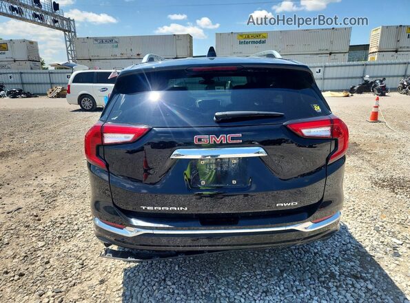 3GKALXEV3NL163555 2022 GMC TERRAIN Black Rear view