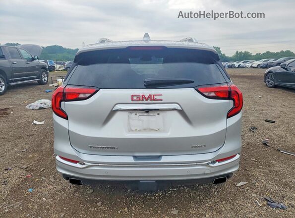 3GKALXEX3JL316866 2018 GMC TERRAIN Silver Widok z tyłu