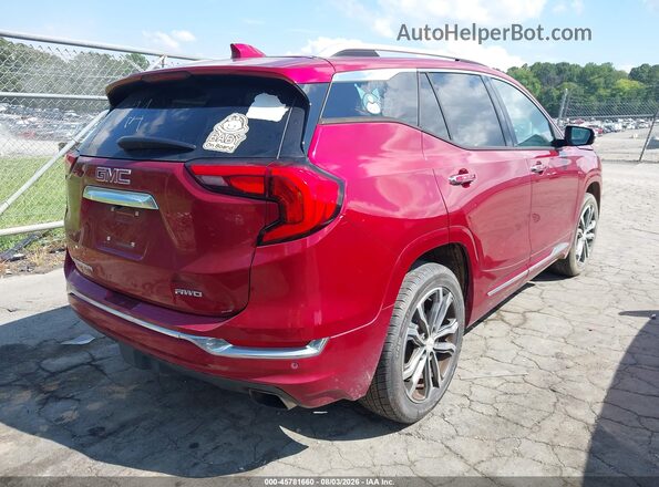 3GKALXEX4JL157551 2018 GMC TERRAIN Красный Задняя правая четверть