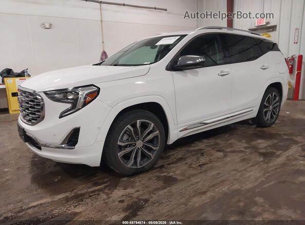 3GKALXEX8JL249987 2018 GMC TERRAIN White Vista tres cuartos delantera izquierda