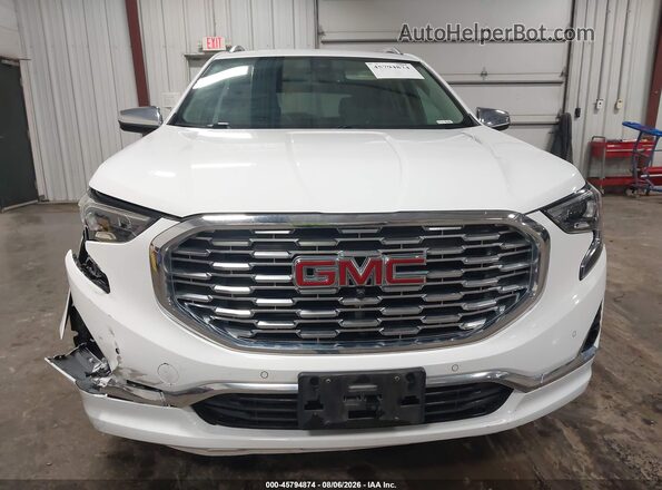 3GKALXEX8JL249987 2018 GMC TERRAIN White Vista del cuadro de instrumentos
