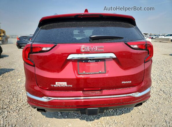 3GKALXEXXKL344858 2019 GMC TERRAIN Red Вид ззаду