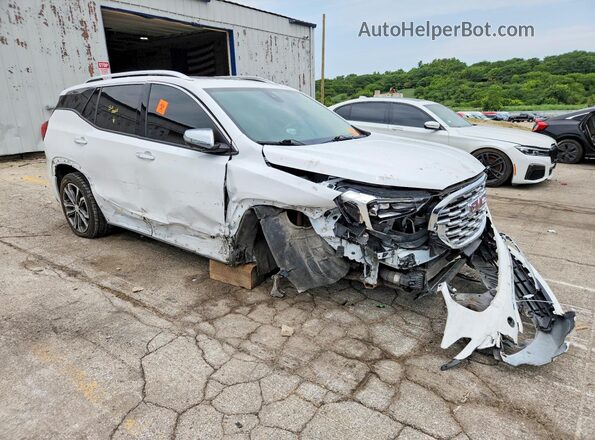 3GKALXEXXKL375544 2019 GMC TERRAIN Белый Передняя правая четверть