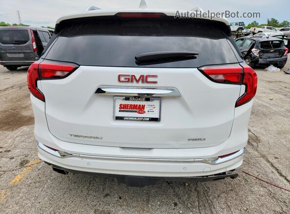 3GKALXEXXKL375544 2019 GMC TERRAIN Белый Вид сзади
