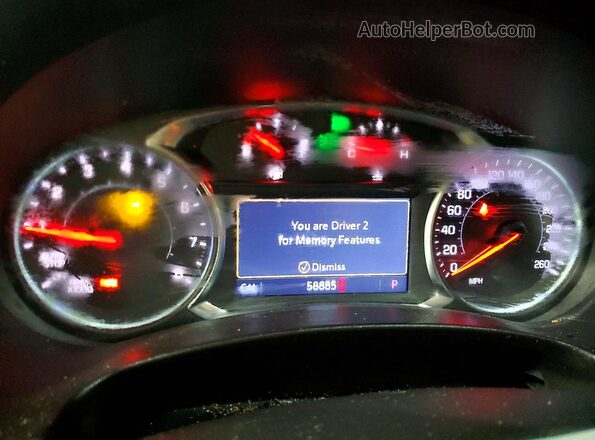 3GKALYEV9NL210383 2022 GMC TERRAIN White Instrument cluster view