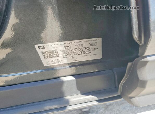 3GNAX5EV4LS665196 2020 CHEVROLET EQUINOX Charcoal Widok naklejki z numerem VIN