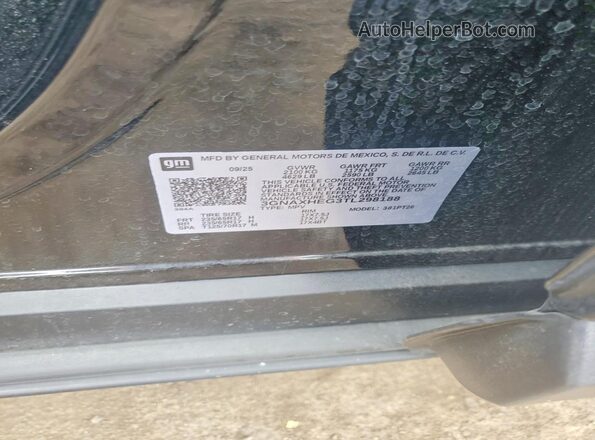 3GNAXHEG3TL298188 2026 CHEVROLET EQUINOX Черный Вид наклейки с VIN-кодом