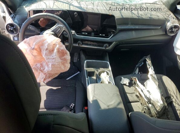 3GNAXHEG8SL169944 2025 CHEVROLET EQUINOX White Առջևի վահանակի տեսք