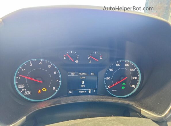 3GNAXHEV2LS736865 2020 CHEVROLET EQUINOX Синий Вид щитка приборов
