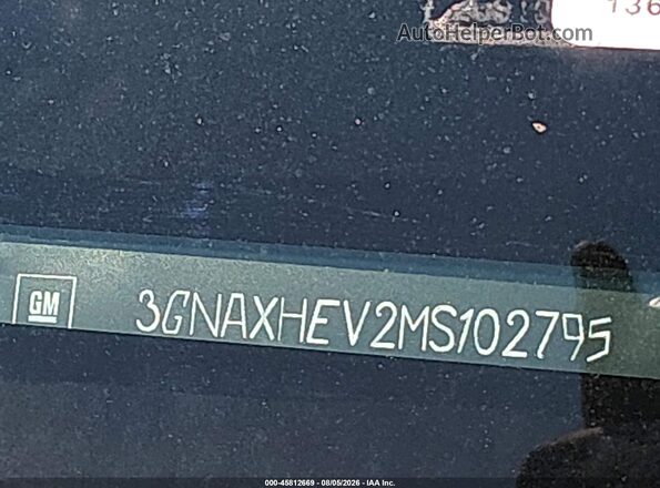 3GNAXHEV2MS102795 2021 CHEVROLET EQUINOX Black Շարժիչի բաժամունքի տեսք