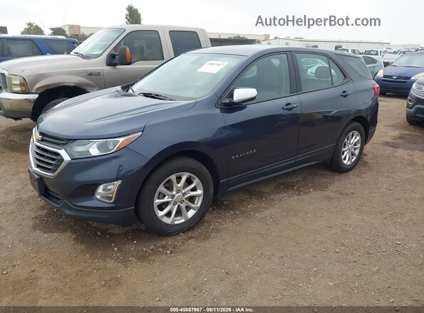 3GNAXHEV3JS557165 2018 CHEVROLET EQUINOX Blue Առջևի ձախ երեք քառորդ տեսարան