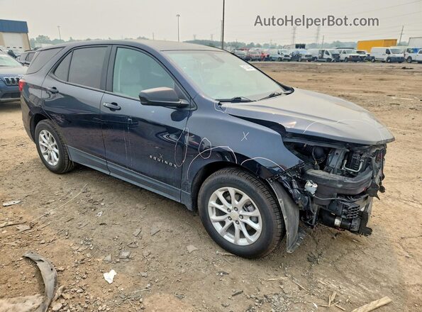 3GNAXHEV3MS101316 2021 CHEVROLET EQUINOX Синий Передняя правая четверть