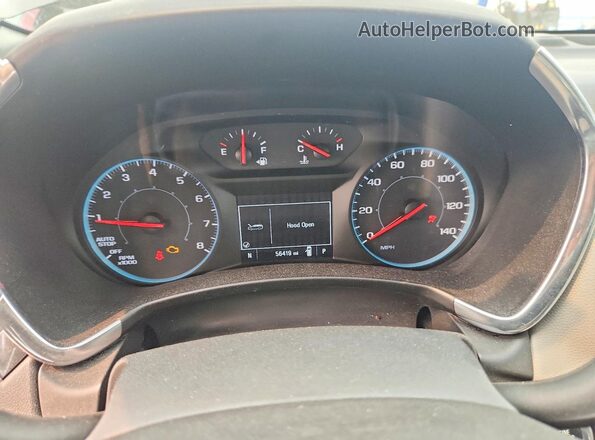 3GNAXHEV3MS101316 2021 CHEVROLET EQUINOX Синий Вид щитка приборов